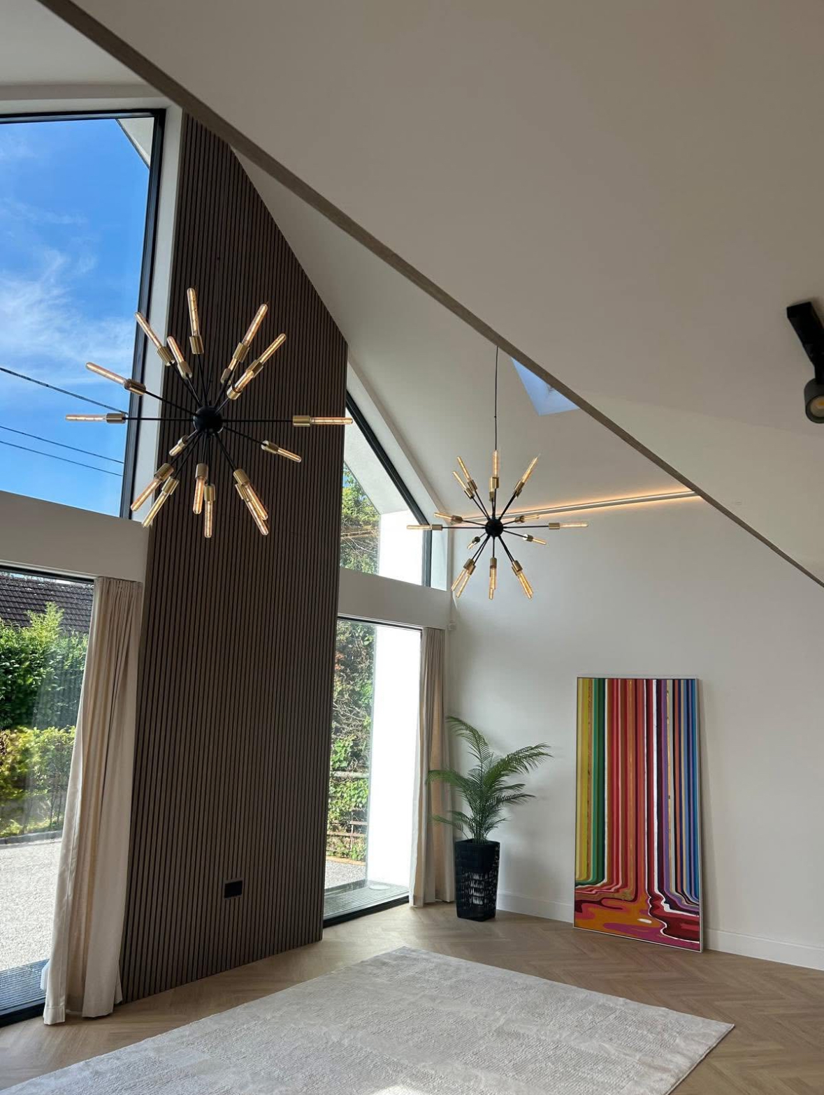 Feature chandelier installation