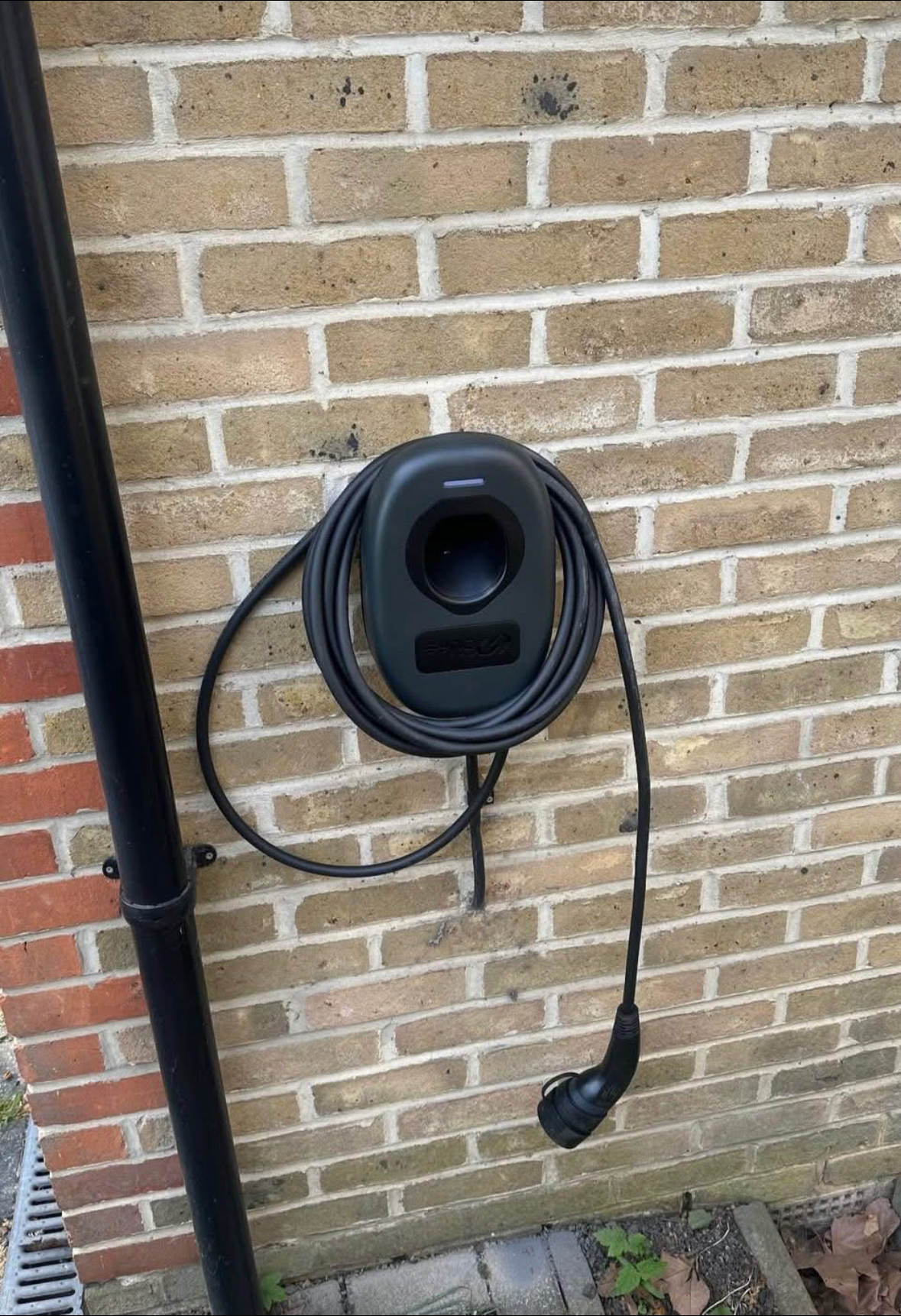 EV charger installation, driveway
